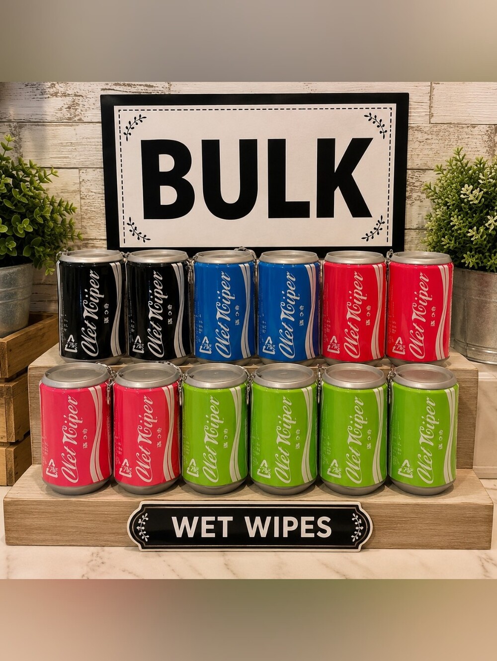 BULK Wet Wipes Sida Canisters